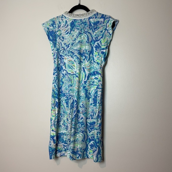 Lilly Pulitzer Zandra shift dress in the Bennet Blue Salty Seas print Size XS - Picture 10 of 12
